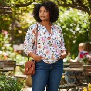 Crown & Ivy Flower Shirt